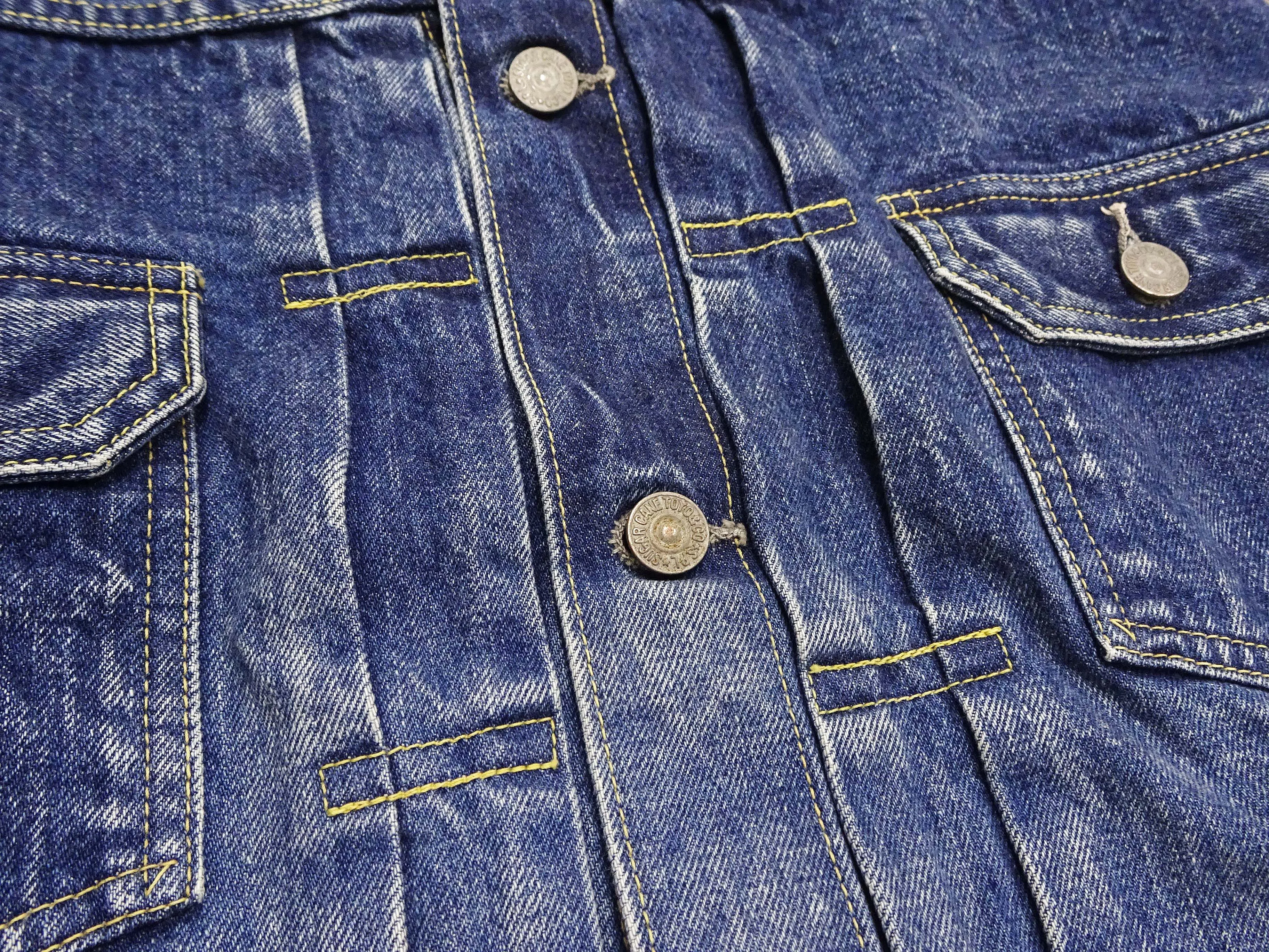 Sugar Cane Faded Denim Jacket SC11953SW Men's Type 2 Style Jean Jacket SC11953SW-429
