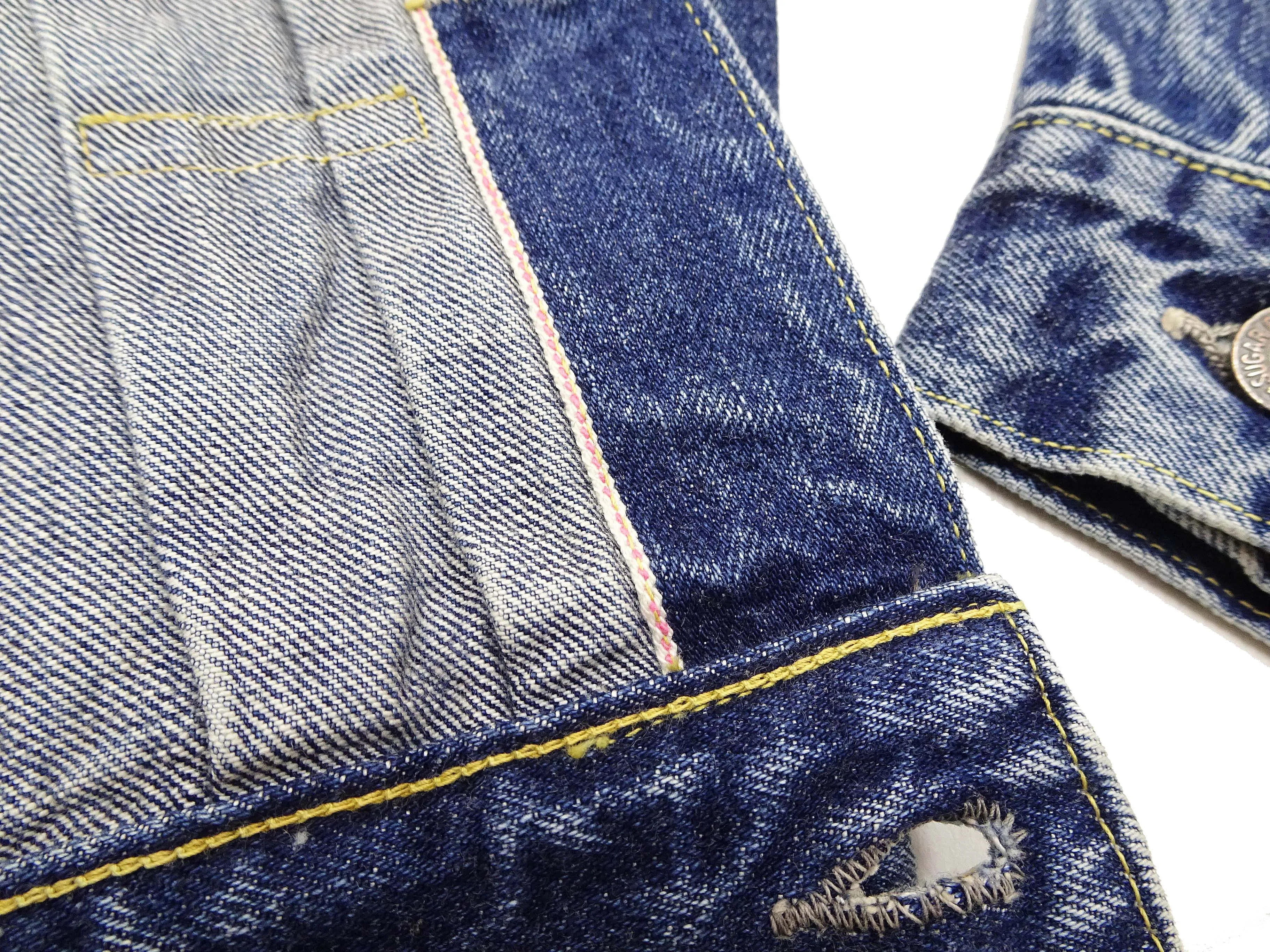 Sugar Cane Faded Denim Jacket SC11953SW Men's Type 2 Style Jean Jacket SC11953SW-429