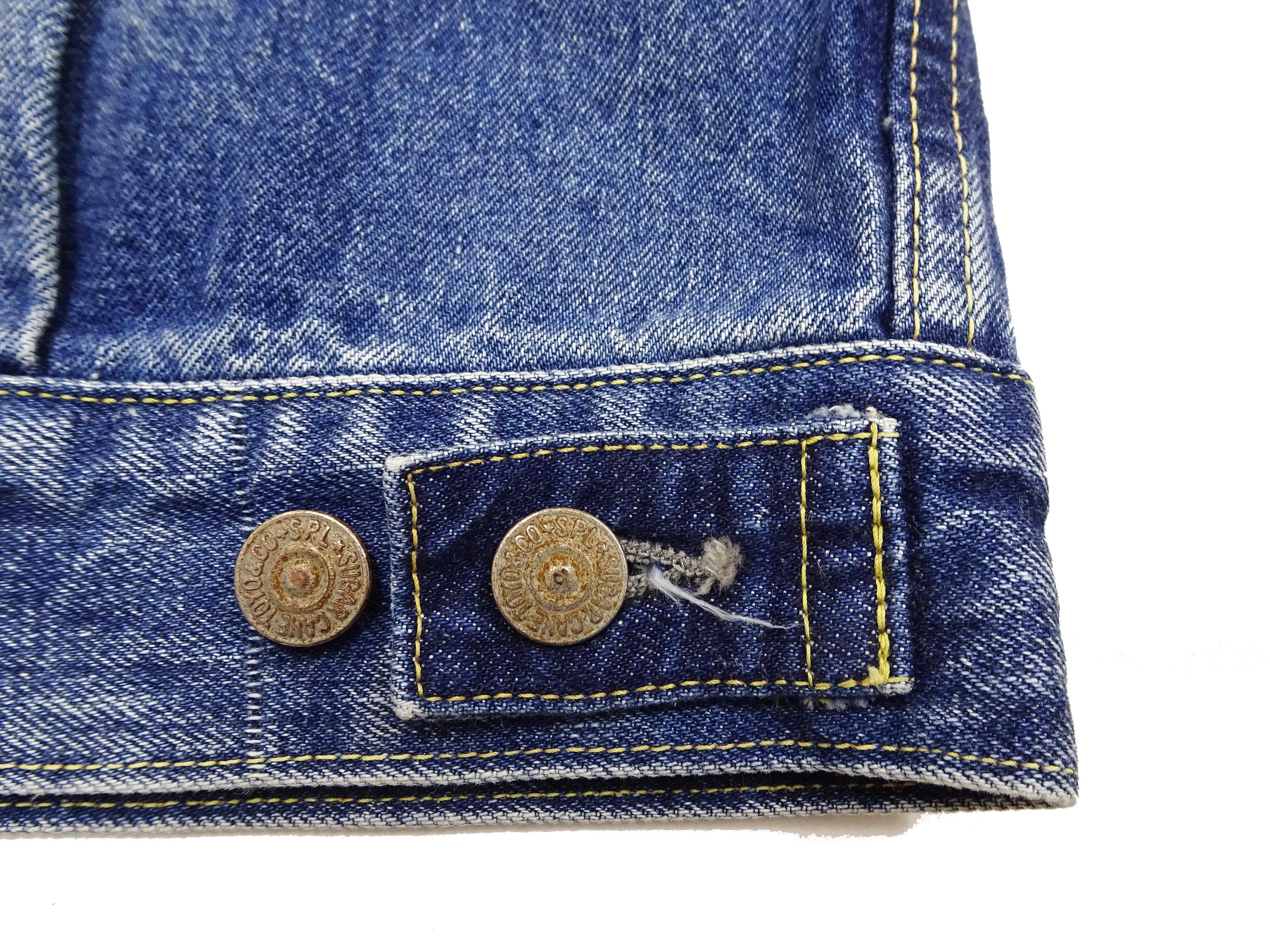 Sugar Cane Faded Denim Jacket SC11953SW Men's Type 2 Style Jean Jacket SC11953SW-429