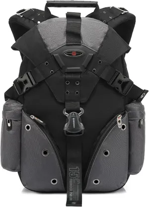 Travel Laptop BackpackExtra Large 1680D Oxford Waterproof College Backpacks Gaming Computer Backpack for Women Men fits 15.6 Inch Notebookgrey