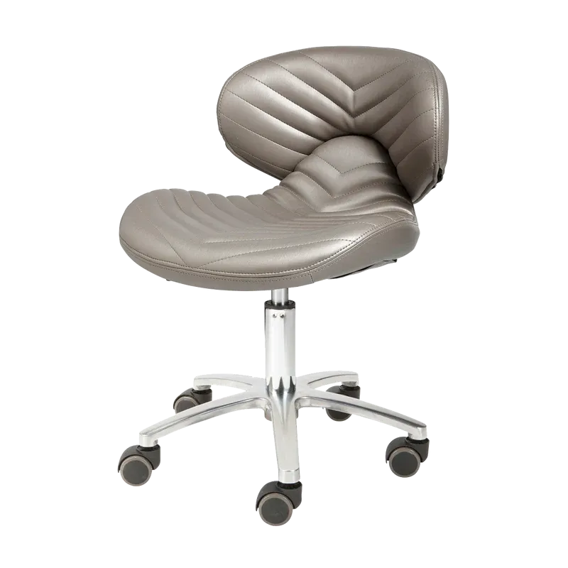 Whale Spa Chevron Low-Base Pedicure Stool Chair