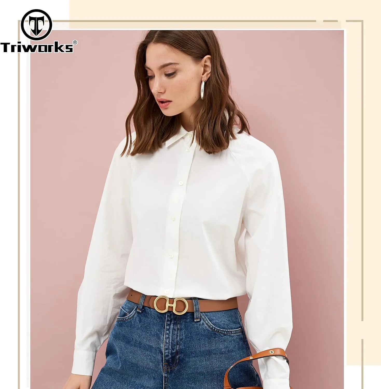 Women Reversible Leather Belt for Jeans Pants Fashion Ladies Belt with Gold Buckle