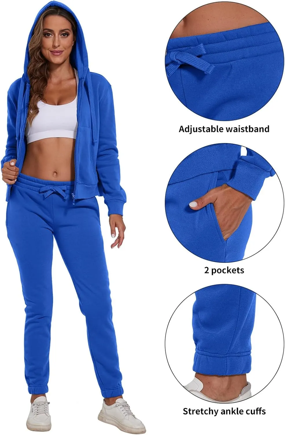 Womens 2 Piece Set Casual Tracksuits Athletic Jogging Sweat Suits Outfits for Women