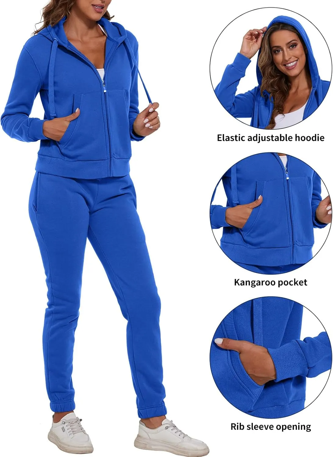 Womens 2 Piece Set Casual Tracksuits Athletic Jogging Sweat Suits Outfits for Women