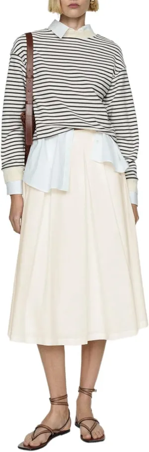 Women's A-Line Pleated High Waist Maxi Skirt Flowy Swing Elegant Dressy Casual Work Long Skirts