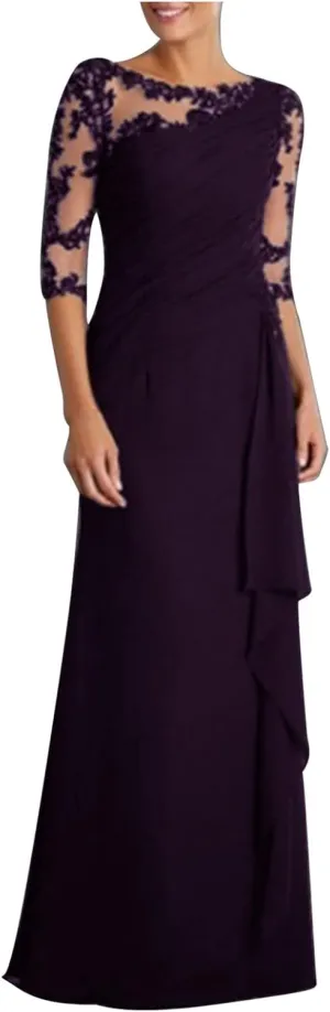 Womens Formal Dresses for Wedding Cocktail Floral Wedding Guest Formal Party Church Mother Bride Dress 2024