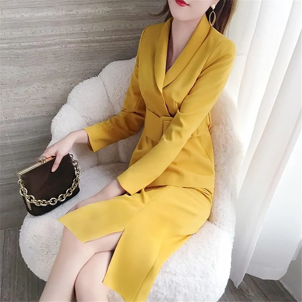 Women's Professional Suit Skirt Women's Fashion Two-Piece Skirt Autumn and Winter