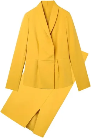 Women's Professional Suit Skirt Women's Fashion Two-Piece Skirt Autumn and Winter