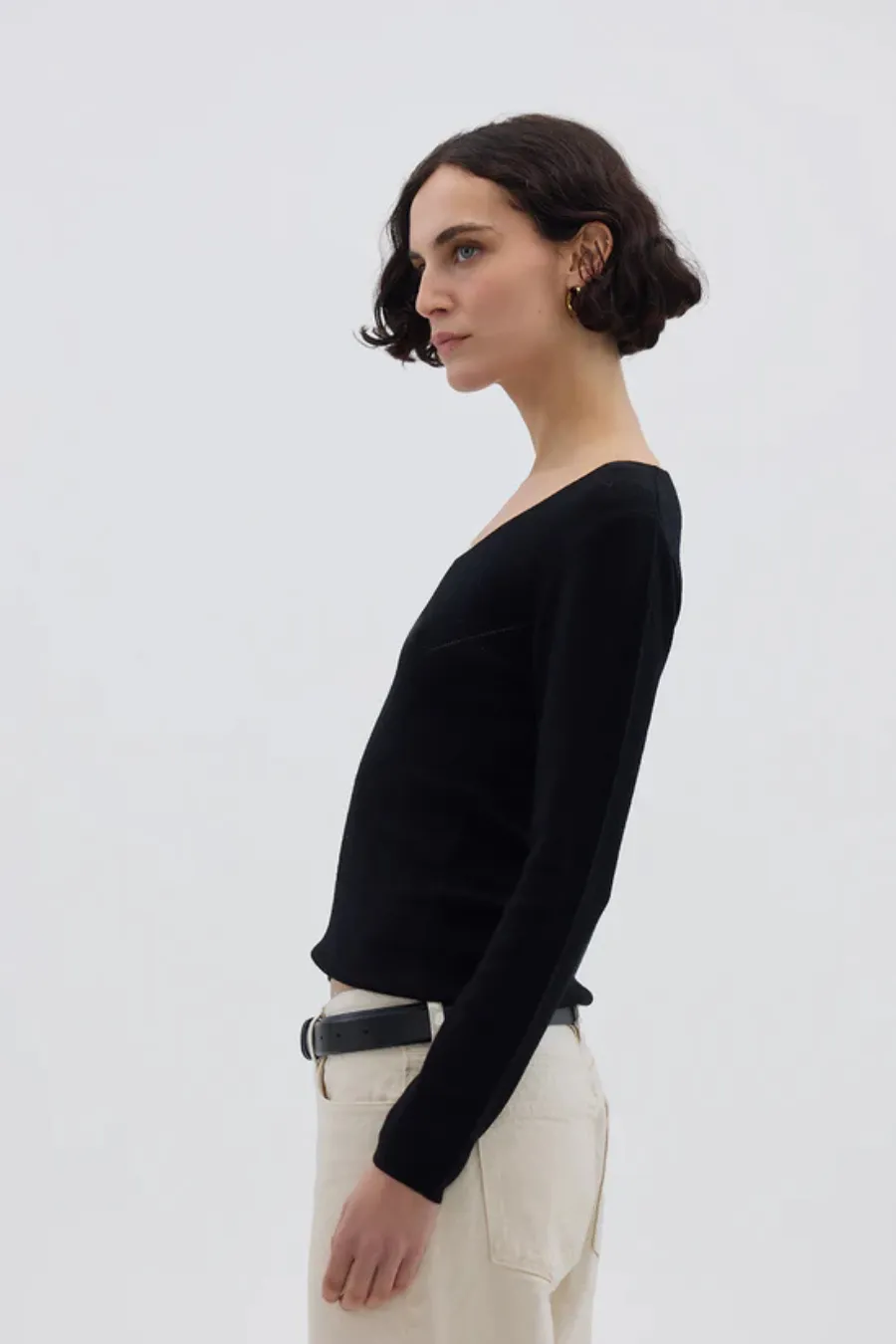 Wool Skivvy Black