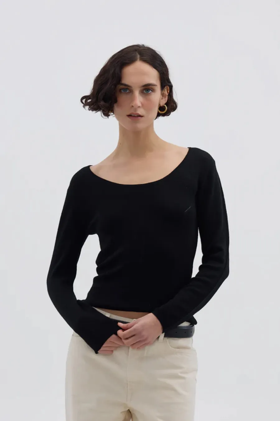 Wool Skivvy Black