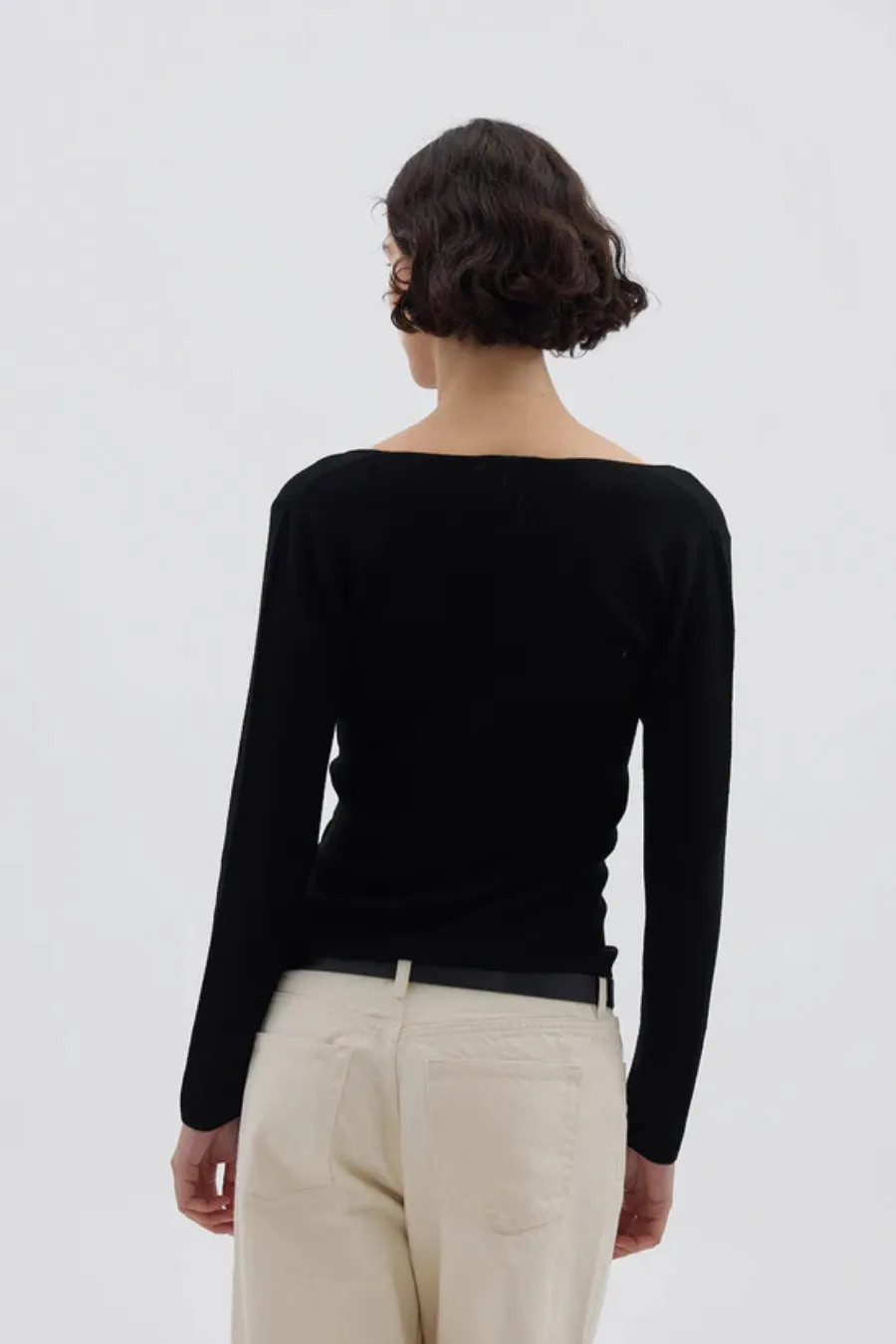 Wool Skivvy Black