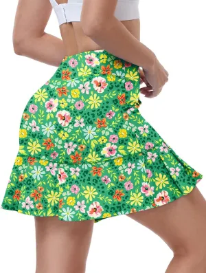 WOWENY Women's Athletic Tennis Skorts Skirts for Women Running Golf Skort with Pockets