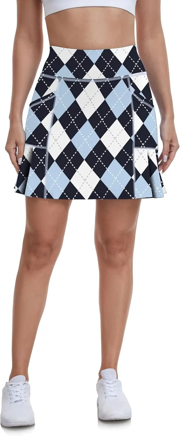 WOWENY Women's Athletic Tennis Skorts Skirts for Women Running Golf Skort with Pockets