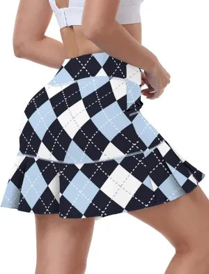 WOWENY Women's Athletic Tennis Skorts Skirts for Women Running Golf Skort with Pockets
