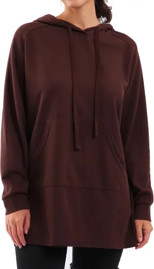 Xintianji Women's Oversized Sweatshirt Dress Pullover Casual Hoodie Long Sleeve With Kangaroo Pocket Loungewear
